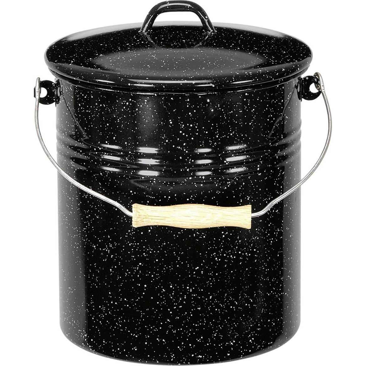 Krüger Cestino 3l m.D. bw-wss gesp., Pattumiera, Nero