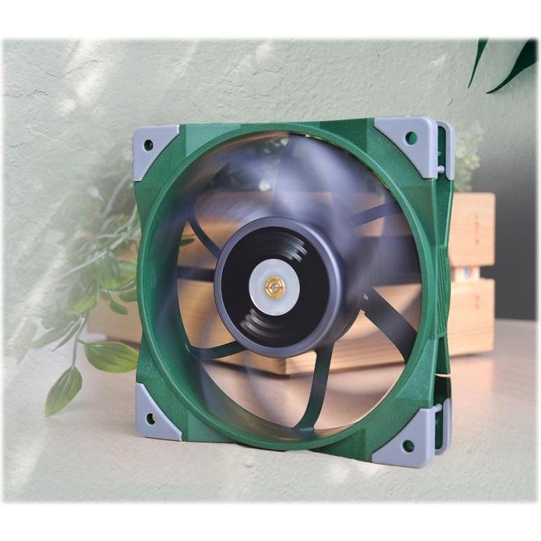 Thermaltake TOUGHFAN 12 Radiator Fan 1Pack Racing Green (120 mm, 1 x), PC Lüfter, Grün