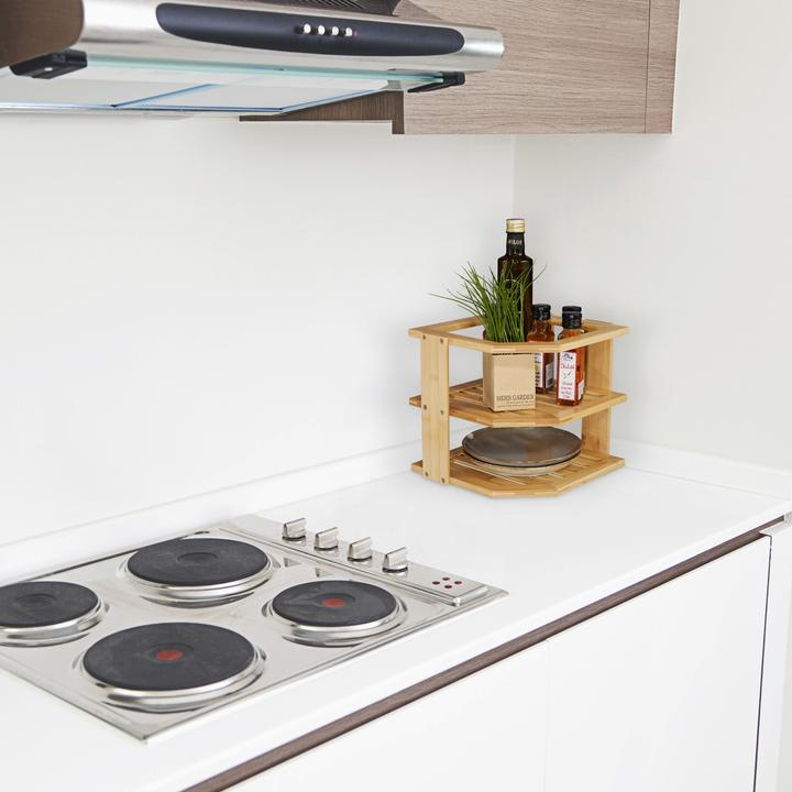 Actual product image Relaxdays corner shelf (27 x 25.50 x 24 cm)