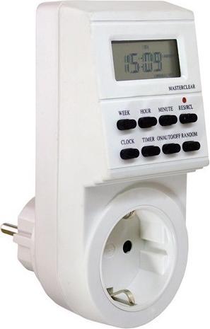 Scharnberger+Hasenbein 88697 Horloge hebdomadaire numérique IP20 intérieur, 8 programmes (CEE 7/4)