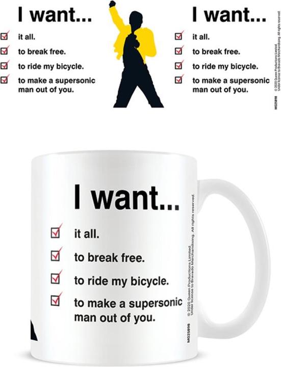 Image du produit Queen Tasse à café I Want Checklist (325 ml, 1 x)