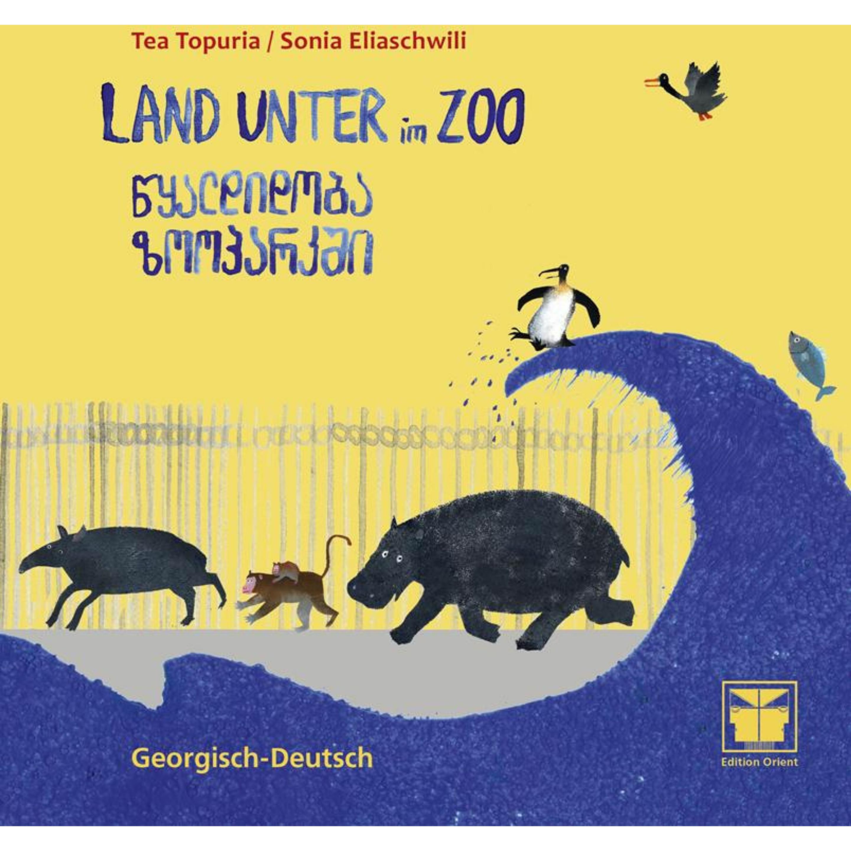 Land unter im Zoo (Georgisch-Deutsch), Kinderbücher von Tea Topuria