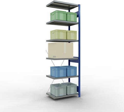 Actual product image Schulte Lagertechnik MULTIplus250 boltless bay system with cross brace