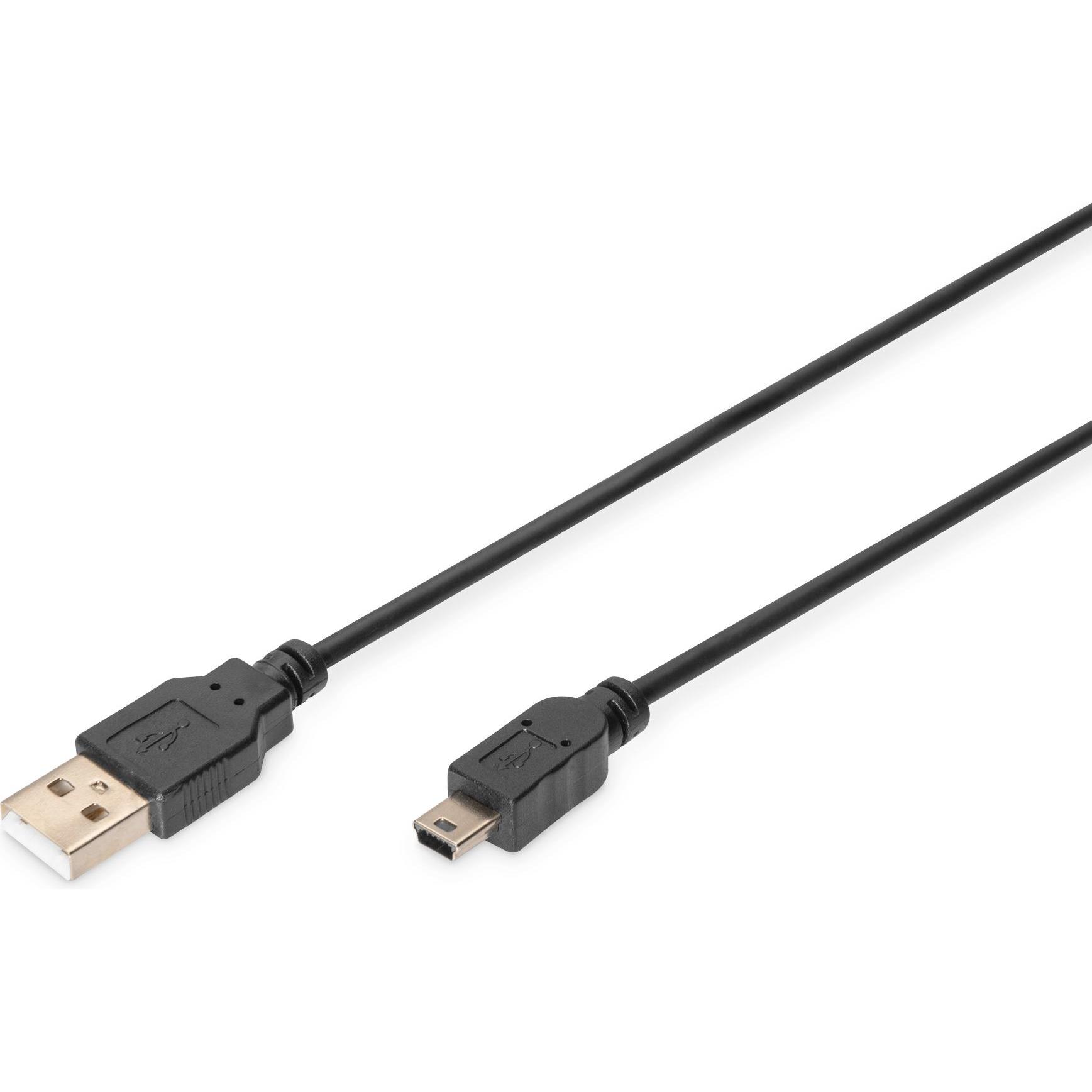 Digitus USB 2.0 A auf B (1.80 m, USB 2.0), USB Kabel