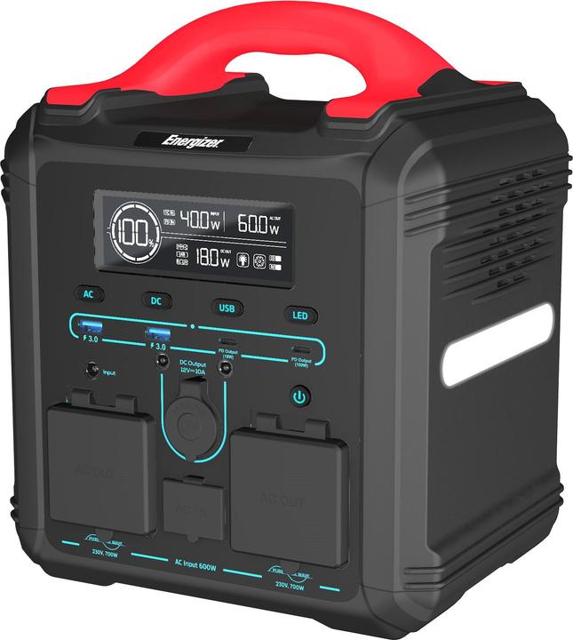 Energizer Portable Power Station (551.25 Wh, 7 kg)
