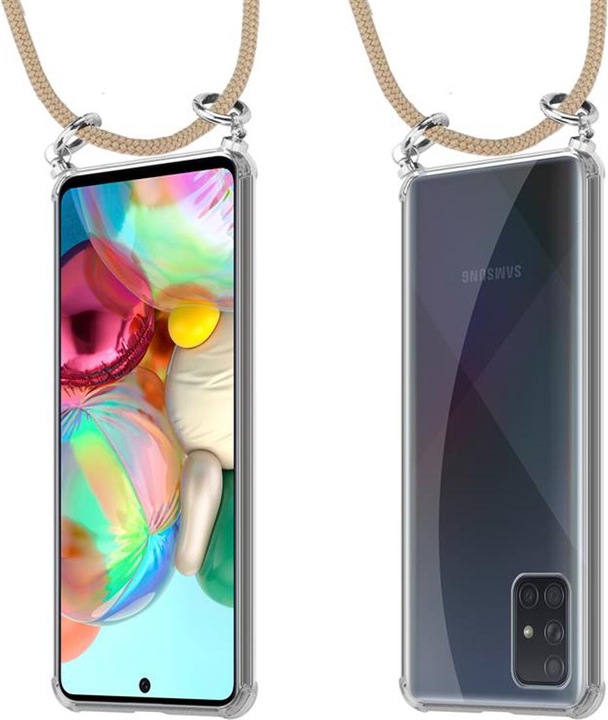 Produktbild Cadorabo TPU Handy Kette SILBER Cover