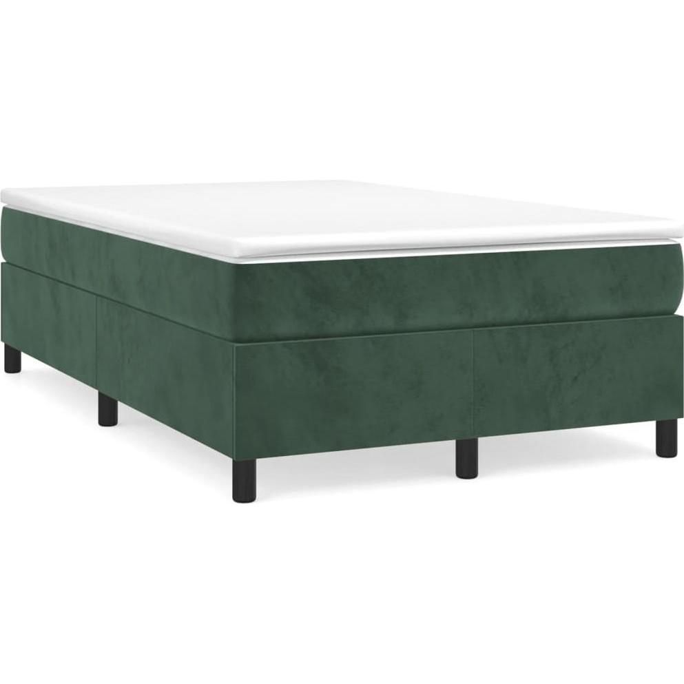 VidaXL, Bett, Bo x springbett mit Matratze 120 x 190 cm Samt (120 x 190 cm)