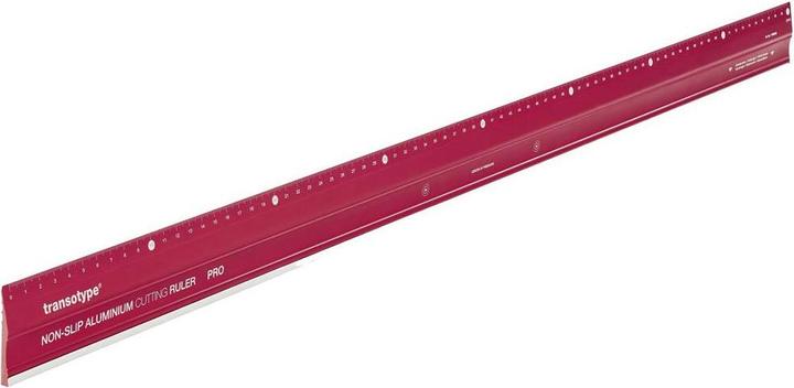 Productafbeelding Transotype Aluminium snij liniaal PRO anti-slip 80 cm