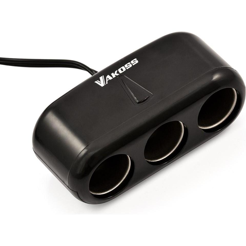 Thumbnail - Vakoss TP-3263CK Auto Zigarettenanzünder Splitter, Auto Adapter, Schwarz