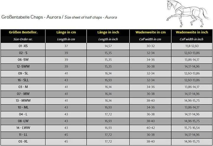 Produktbild Kavalkade Chaps Aurora (L)