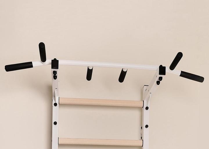 Immagine prodotto BenchK Barre a muro 222 con barra multi pull-up, corda e anelli