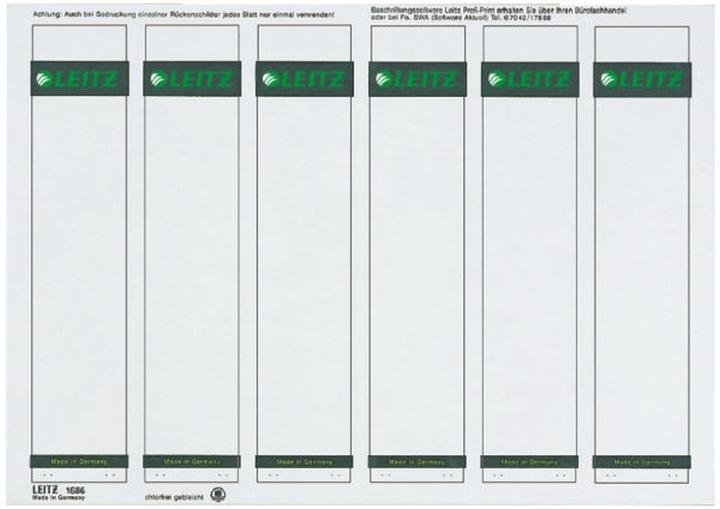 Actual product image Leitz Folder labels 39 x 191 mm
