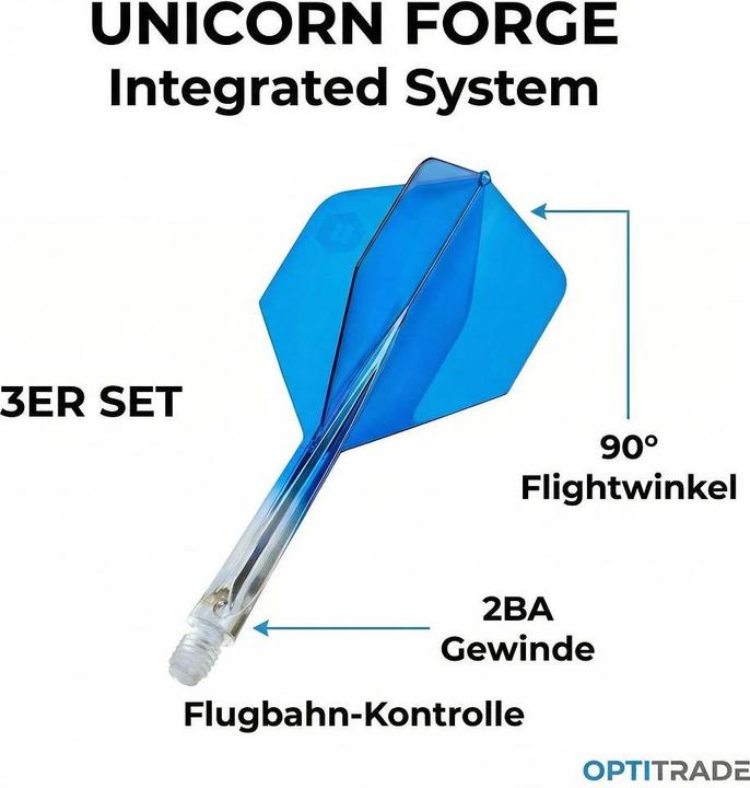 Actual product image Unicorn Forge All-In-One Flight & Shaft (M (45 mm))