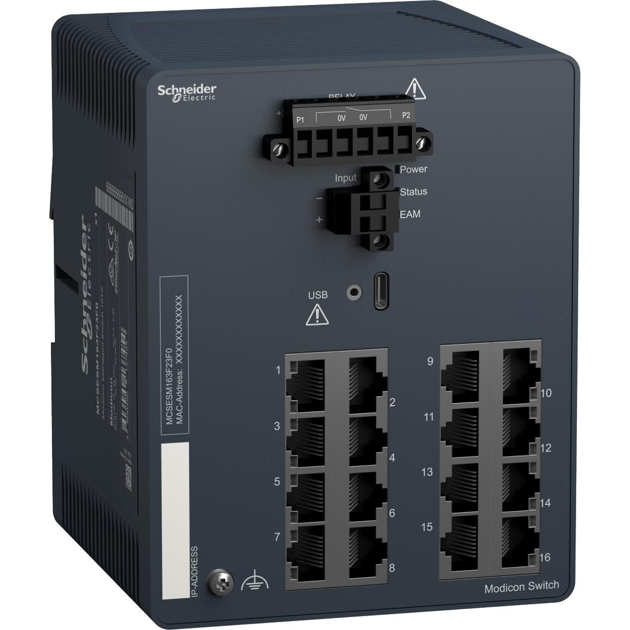 Schneider Electric MCSESM163F23F0 (16 Ports), Netzwerk Switch