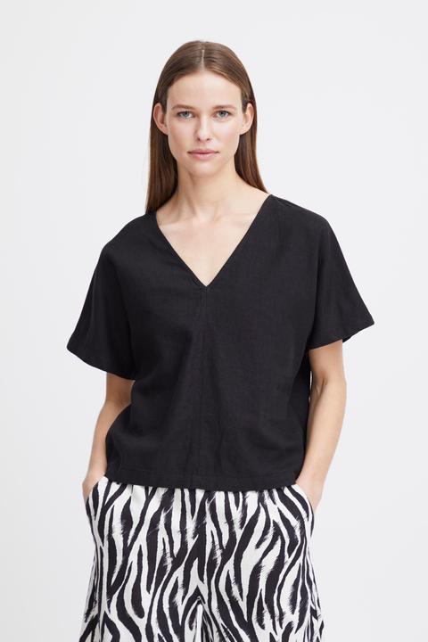 Actual product image B.young BYFALAKKA VNECK BLOUSE 20814548 (34)