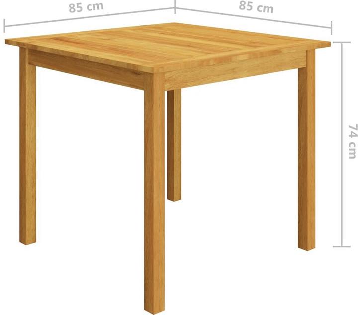Produktbild vidaXL Garten-Essgruppe (85 x 85 x 74 cm)