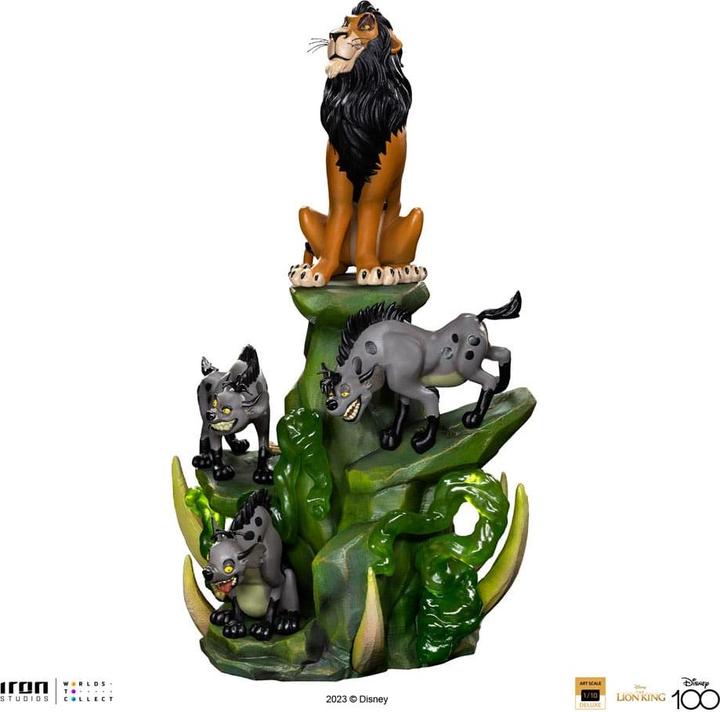 Actual product image Iron Studios The Lion King statuette Art Scale Deluxe 1/10 Scar Deluxe 31 cm