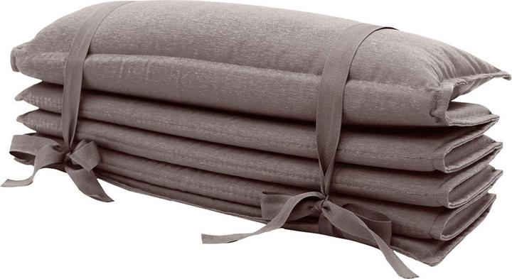 Actual product image Natura Punto Strandmatte mit Kissen, Liegeauflage faltbar, taupe, 180 x 68 cm