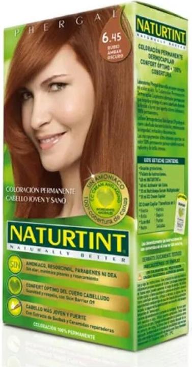 Produktbild Naturtint Ammoniakfreie Haarfarbe mit hohem Anteil an natürlichen Inhaltsstoffen 170ml 6.45 Dark Amber (6.45 Dunkel Bernstein Blond)