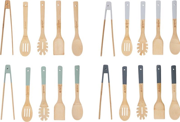 Immagine prodotto alpina Rinkinys da utensili da cucina in bambù 5 vnt. (naturale)