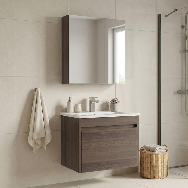 Produktbild Homitis Side 65 v2 Bathroom Cabinet With Sink & Mirror Set (2 Pieces)