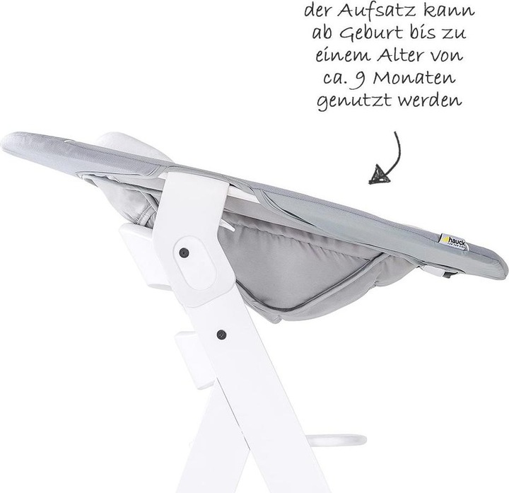 Actual product image Hauck Highchairs Alpha Plus White Newborn Set - 4-piece highchair (Highchair)
