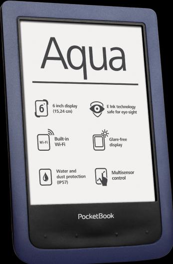 Actual product image PocketBook Aqua (6", 4 GB, Blue)