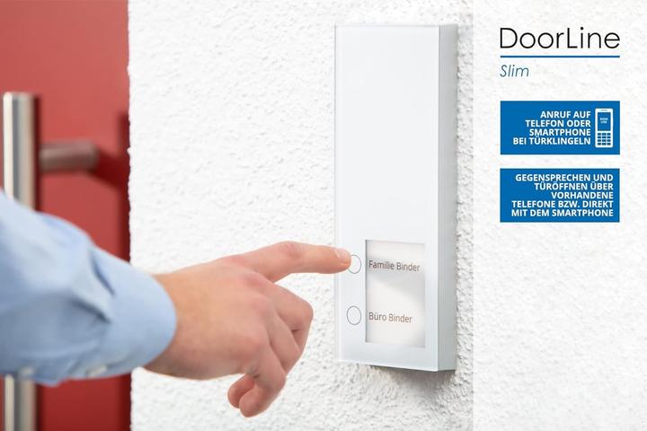 Actual product image Doorline Slim Door Station for Intercom and Door Opening via Phone or Smartphone