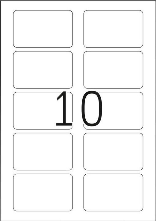 Actual product image Herma A4 removable name labels