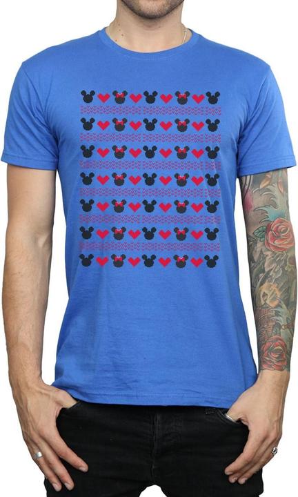 Immagine prodotto Disney Mickey And Minnie Christmas Hearts Maglietta Uomo (XL)