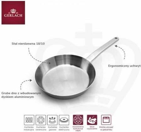 Produktbild Gerlach Prestige (Bratpfanne, Edelstahl, 24 x 5 cm)