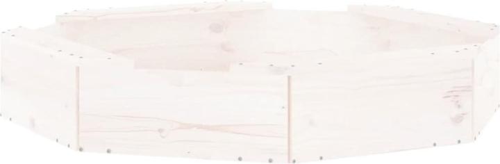 Actual product image vidaXL Sandkasten mit Sitzen Achteck Massivholz Kiefer,Material