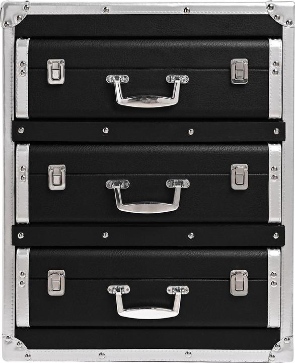 Produktbild Harvey Makin Schwarze Aufbewahrungsbox mit 3 Schubladen (46 cm)