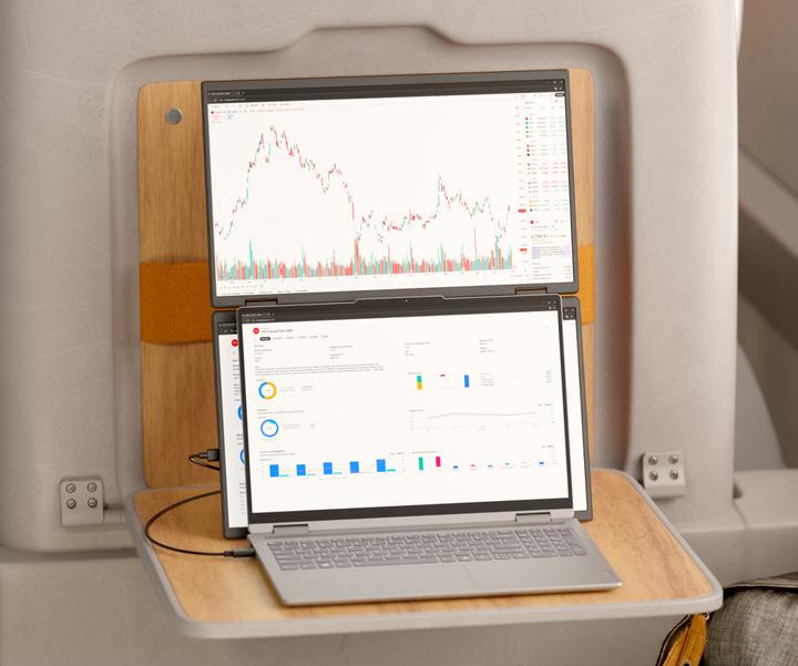 Immagine prodotto Japannext 60,5cm JN-DMD-IPS238F-C4 Dual-Monitor M-Touch FHD (1920 x 1080 pixel, 23.80")