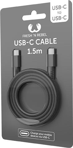 Produktbild Fresh'N Rebel FRESH'N R USB-C Fabriq cable 1.5m 2CCC150SG Storm grey (1.50 m)