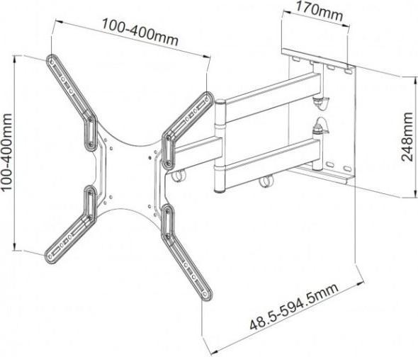 Produktbild Techly ICA-PLB-136MW (Wand, 55", 45 kg)
