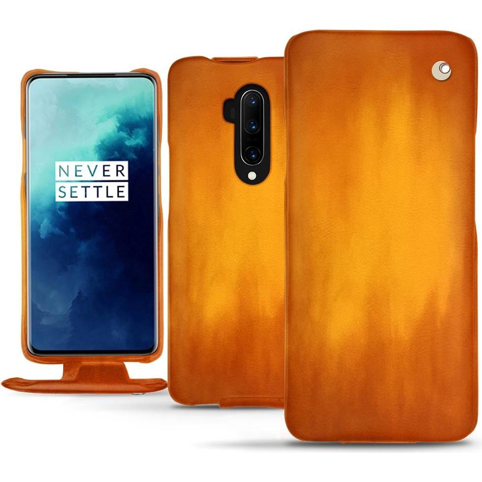 Thumbnail - Noreve Lederschutzhülle vertikal (OnePlus 7T Pro), Smartphone Hülle, Orange