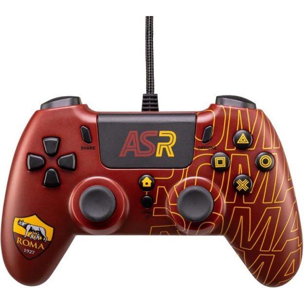 Thumbnail - GED Wired Controller AS Roma 3.0 (PS4) (PS4, PC), Gaming Controller, Schwarz, Gelb, Rot
