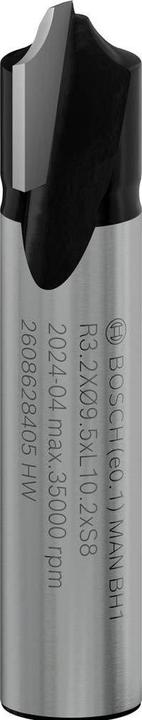 Produktbild Bosch Professional Zubehör Viertelstabfräser, 8 mm, R1 3,2 mm, D 9,5 mm, L 10,2 mm, G 41 mm