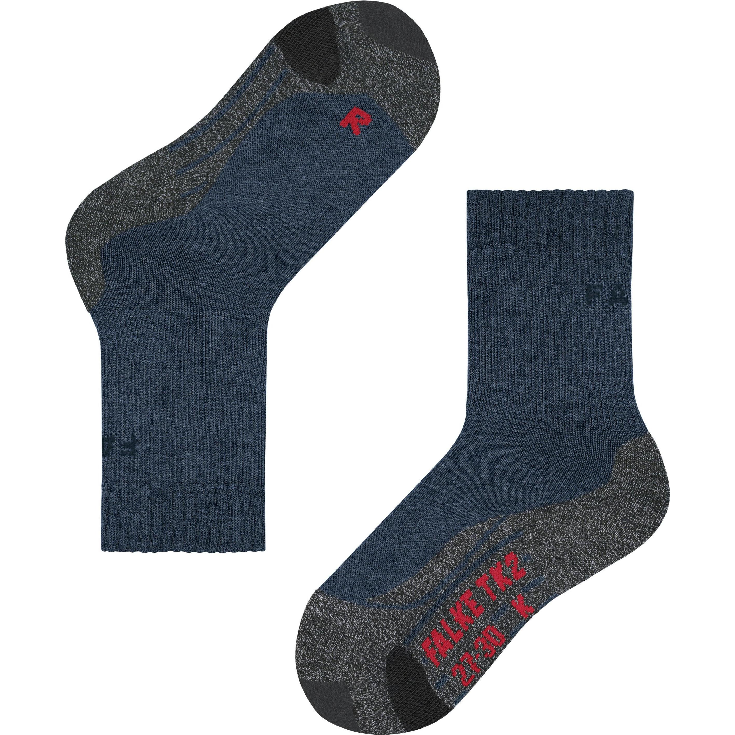 Falke, Unisex, Sportsocken, TK2 Kids (27 - 30), Blau, Grau