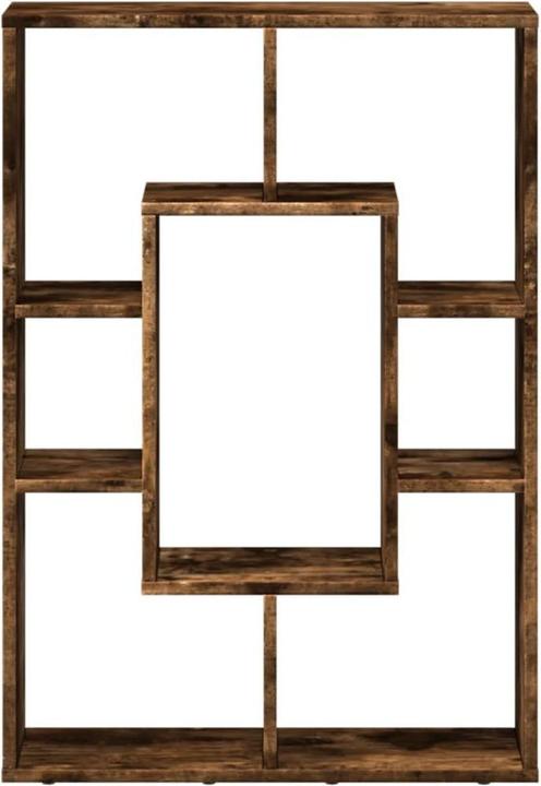 Actual product image vidaXL Bookcase Room divider Standing shelf File shelf Office shelf Smoked oak shelf (63 x 20 x 90 cm)