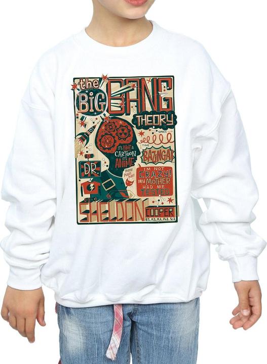 Actual product image Big Bang Theory Girls Infographic Poster Sweatshirt (128)