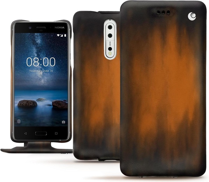 Actual product image Noreve Leather cover vertical (Nokia 8)