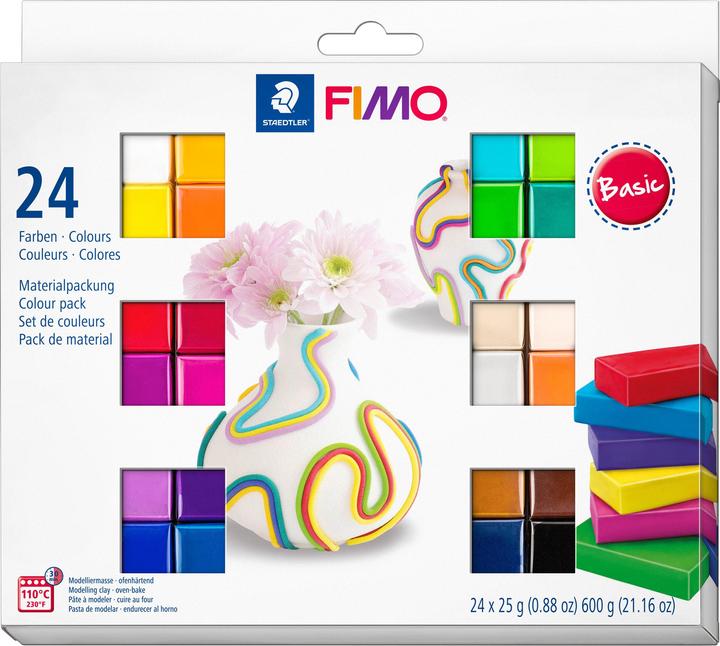 Productafbeelding Staedtler FIMO zacht Basic Colours 24 stuks