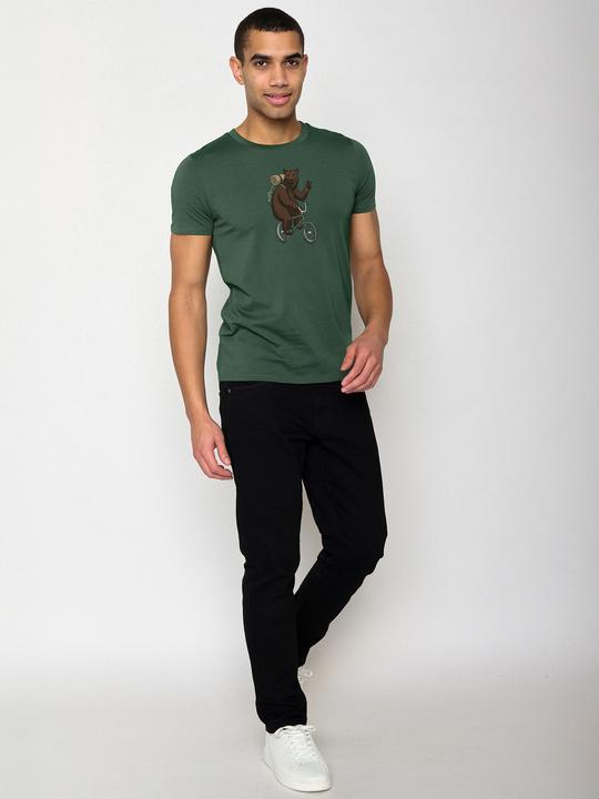 Actual product image Greenbomb T-Shirt Animal Bear Bike (XS)