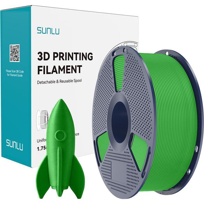 Sunlu Filament PLA High-Speed Zielony, Filamenti stampa 3D, Verde