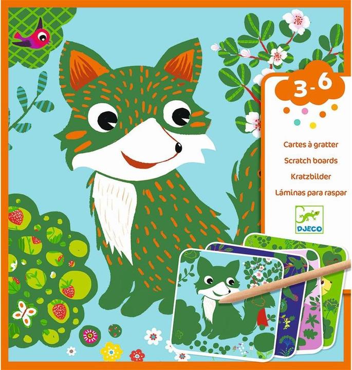 Djeco Scratch pictures forest animals