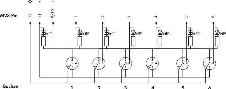 Produktbild Wago Sensor/Aktorbox passiv M12-Ver (Verteiler)