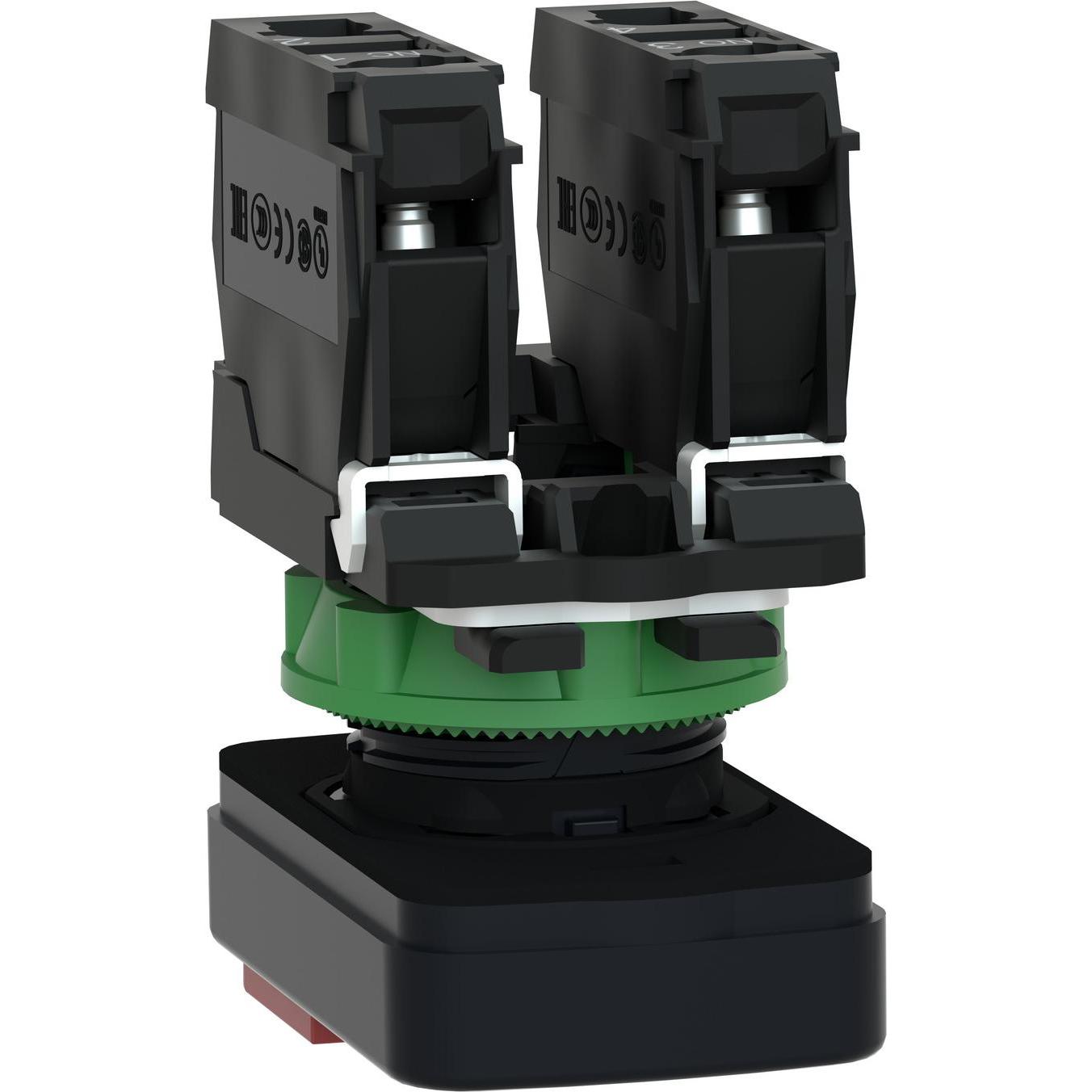 Thumbnail - Schneider Electric Pushbutton Dble Green I Red O 1NO/1NC, Taster + Schalter, Rot, Grün