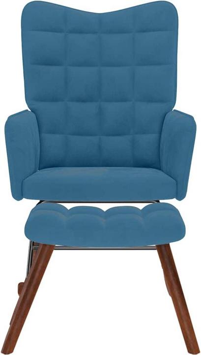 Produktbild vidaXL Schaukelstuhl mit Hocker